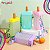 Garrafa de Agua Silicone Compacta Picole com Adesivos 300 ml - Imagem 4