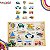 Quebra Cabeça Infantil de Encaixe Madeira 12 Pcs Meios de Transporte Educativo Montessori - Imagem 4