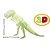 Quebra-Cabeça 3D Tiranossauro Rex Brilha no Escuro - Imagem 3
