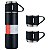 Garrafa Térmica Inox 500ml C/ 3 Xícaras Camping Exclusivo - Imagem 4