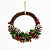 Guirlanda Natalina com Pinhas e Frutinhas Vermelhas – 24 cm - Imagem 1