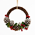 Guirlanda Natalina com Pinhas e Frutinhas Vermelhas – 24 cm - Imagem 3