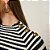 Blusa Em Tricot Raglan Listrada Com Botões Feminina - Imagem 5