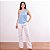 Blusa Ombro Único Com Laço Acetinada Feminina - Imagem 3