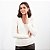 Blusa Tricot Decote V Canelada Feminina - Imagem 3