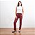 Calça Reta Em Pu Com Bolsos Feminina - Imagem 8