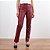Calça Reta Em Pu Com Bolsos Feminina - Imagem 9