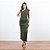 Vestido Longo Gola Assimétrica E Franzidos - Imagem 6