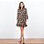 Vestido Curto Animal Print Com Botões - Imagem 1