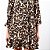 Vestido Curto Animal Print Com Botões - Imagem 3