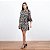 Vestido Curto Animal Print Com Botões - Imagem 12