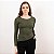 Blusa Decote Canoa Assimétrica Com Franzido Feminina - Imagem 1