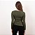 Blusa Decote Canoa Assimétrica Com Franzido Feminina - Imagem 4