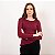 Blusa Decote Canoa Assimétrica Com Franzido Feminina - Imagem 5