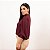 Blusa Com Gola E Punho Com Pregas Feminina - Imagem 4