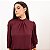 Blusa Com Gola E Punho Com Pregas Feminina - Imagem 1
