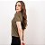 Blusa Manga Curta Em Suede Feminina - Imagem 6