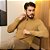 Jaqueta Tricot Gola Alta Masculina - Imagem 3