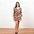 Vestido Curto Estampado Com Babado E Botões - Imagem 3