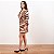 Vestido Curto Estampado Com Babado E Botões - Imagem 4