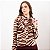 Camisa Animal Print Com Babados Feminina - Imagem 1