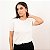 Blusa Tricot Manga Curta Decote Redondo Feminina - Imagem 1