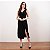 Vestido Midi Decote V Com Fenda E Babado - Imagem 6