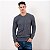 Blusa Tricot com Decote V Essencial Masculina - Imagem 2