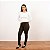 Blusa Rib Manga Longa Decote Redondo Feminina - Imagem 3