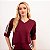 Blusa Moletinho Decote V Com Listras Feminina - Imagem 15