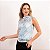 Blusa Em Tule Estampada Com Regata Feminina - Imagem 7
