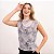 Blusa Em Tule Estampada Com Regata Feminina - Imagem 11