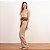 Calça Alfaiataria Bolso Faca Com Faixa Bicolor Feminina - Imagem 6