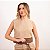 Blusa Curta Sem Manga Bicolor Feminina - Imagem 9