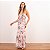 Vestido Midi Em Crepe Floral Com Babados - Imagem 4