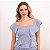 Blusa Listrada Com Babados Feminina - Imagem 2