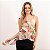 Regata Tule Floral Com Babados e Pontas Feminina - Imagem 7