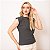 Blusa Tricot Canelada Sem Manga Feminina - Imagem 5
