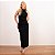 Vestido Longo Com Gola Franzidos E Fenda - Imagem 8