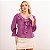 Blusa Decote V Com Babados E Elástico Na Manga Feminina - Imagem 9