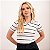 Blusa Polo Rib Listrada Feminina - Imagem 2