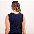 Blusa Cropped Decote V Com Recortes Feminina - Imagem 2