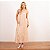 Vestido Longuete Bordado Com Alça E Bolsos - Imagem 1