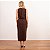 Vestido Longuete Drapeado Com Fenda Na Lateral - Imagem 5