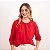 Blusa Manga 7/8 Com Franzidos Feminina - Imagem 8