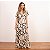 Vestido Longo Manga Morcego Estampado - Imagem 1