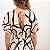 Vestido Longo Manga Morcego Estampado - Imagem 4