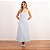 Vestido Midi Listra Texturizada Com Recorte No Busto - Imagem 1