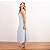 Vestido Midi Listra Texturizada Com Recorte No Busto - Imagem 4