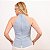 Blusa Sem Manga Ajustada Com Ziper Nas Costas Feminina - Imagem 5